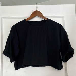 Balance Athletica Cropped Black Tee